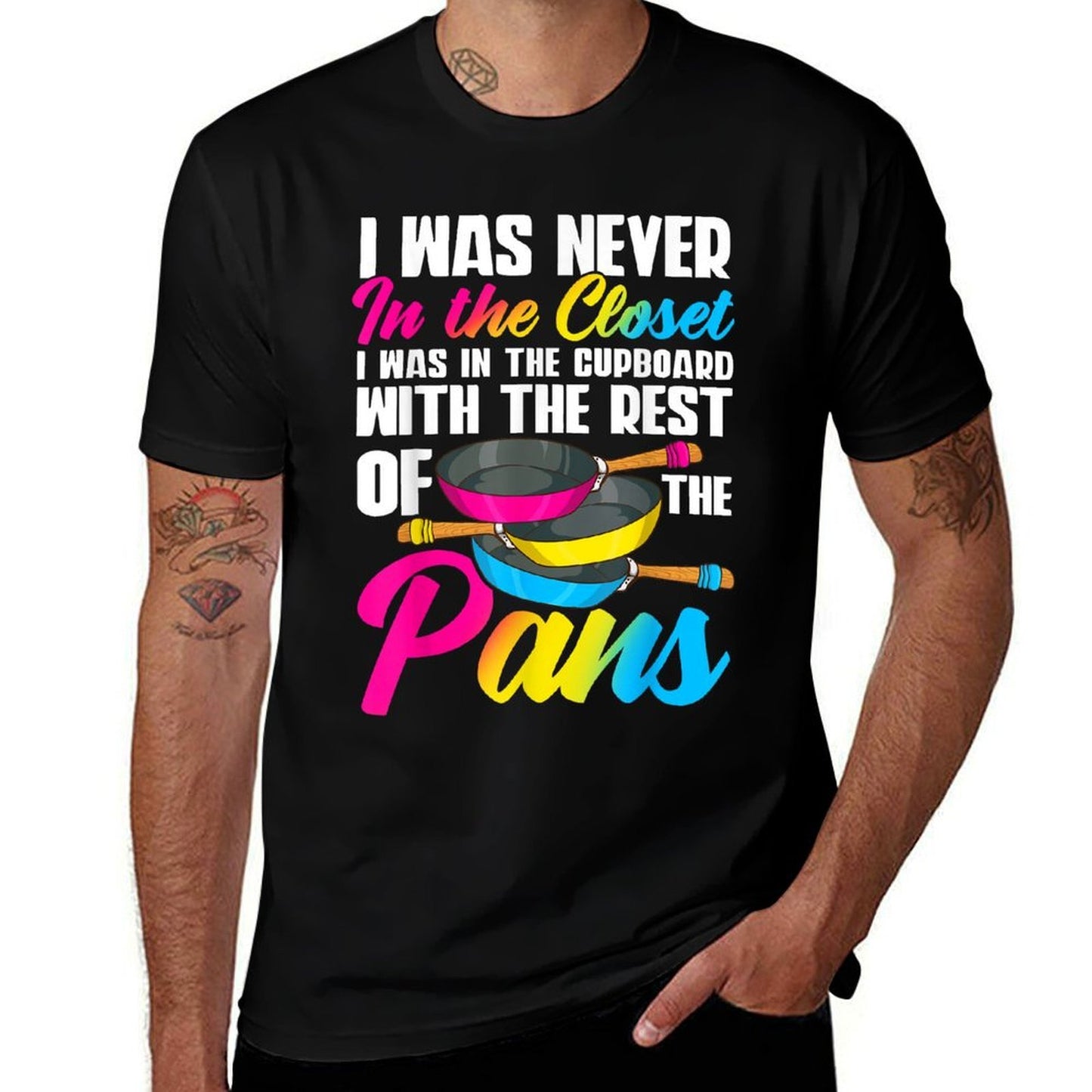 Pans Pansexual Pride  High-quality Stitching T-Shirt