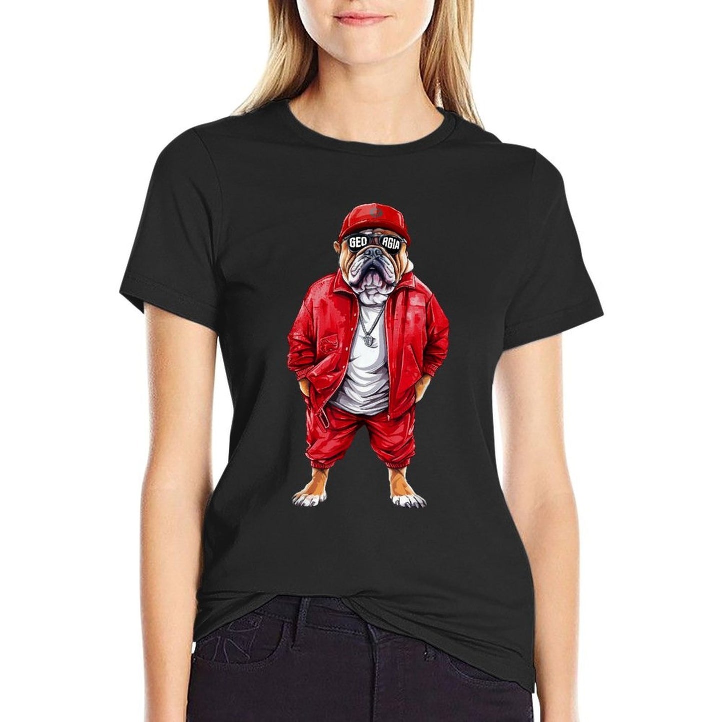 Vintage Georgia GA Vintage Athletic Sports Design  Easy-care T-Shirt