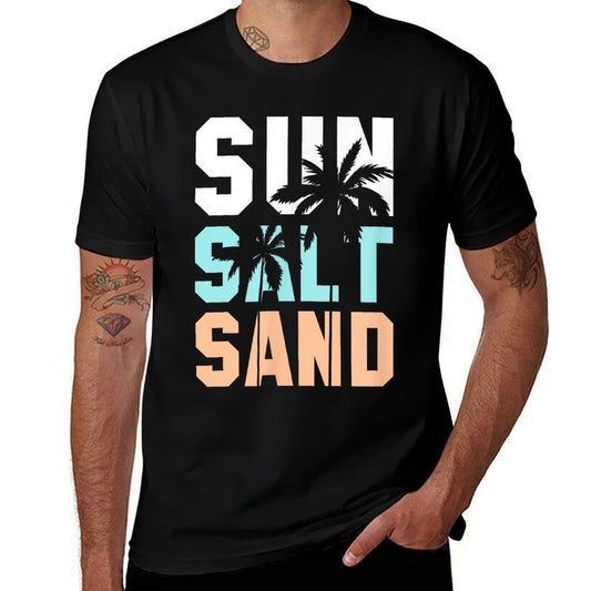 Life Is Better at The Beach, Vacation, Sun, Salt, Sand  Trendy Pattern T-Shirt