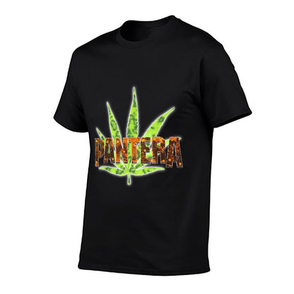 Pantera Official Vintage Leaf Logo  Oversized Silhouette T-Shirt