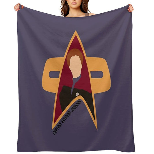 Captain Kathryn Janeway - Star Trek, Voyager Comfort Throw Blanket