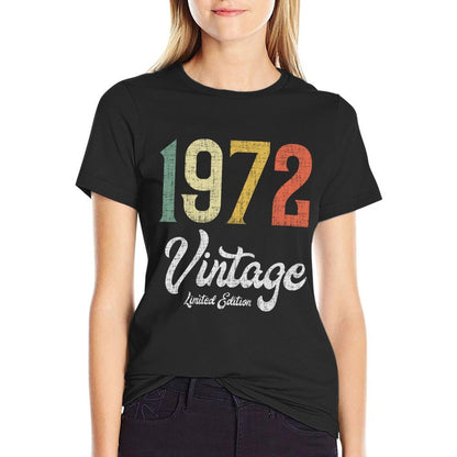 Vintage 1972 Limited Edition 50th Birthday  Breathable T-Shirt