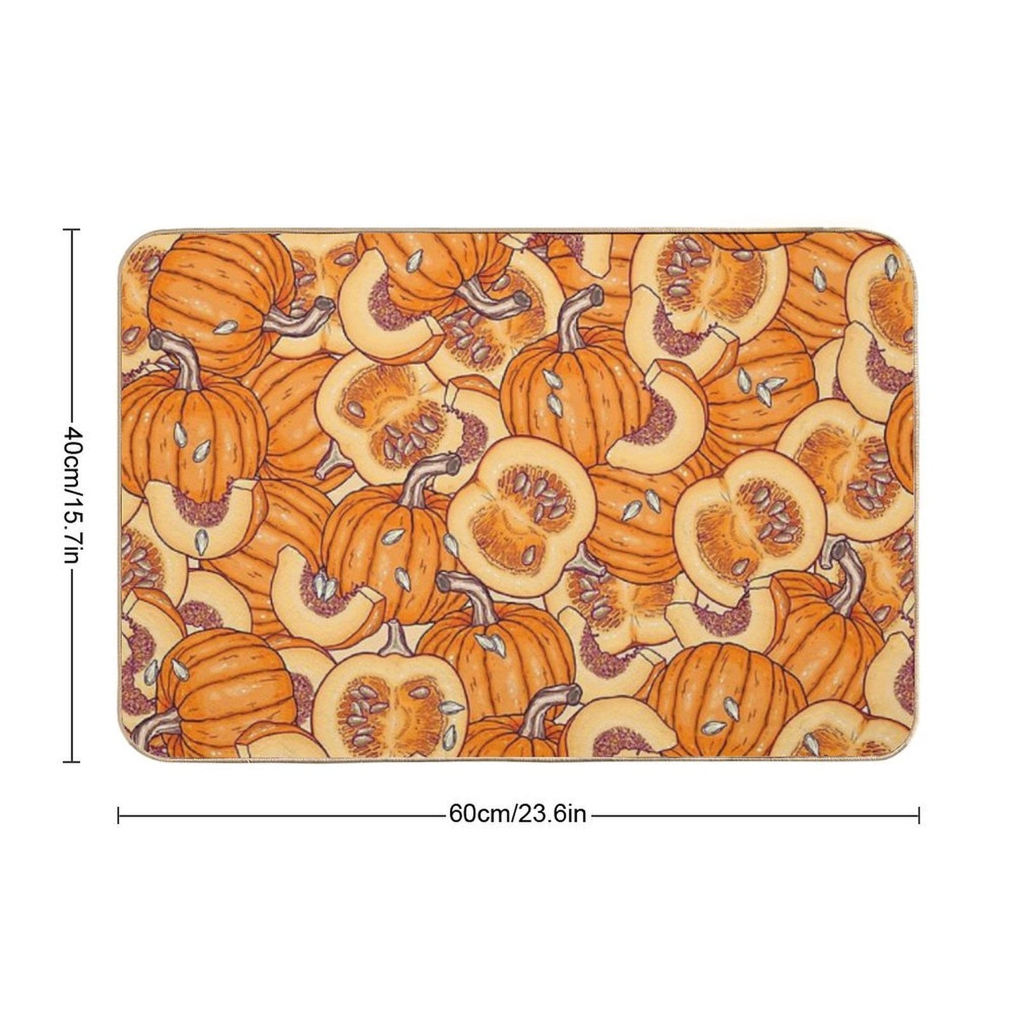 Pumpkin Dream Durable Bath Mat
