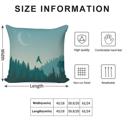 Endor Poster Soft Reinforced Edging Throw Pillow