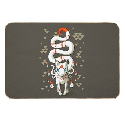 Long Tail Fox  Easy Maintenance Bath Mat