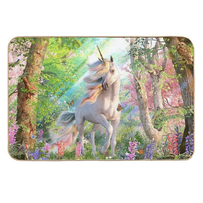 Unicorn Enchanted Forest  Slip-Resistant Bath Mat