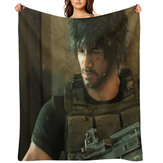 Resident Evil 3 - Carlos Easy Care Throw Blanket