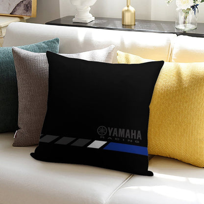 YAMAHA Blue Soft Reinforced Edging Throw Pillow