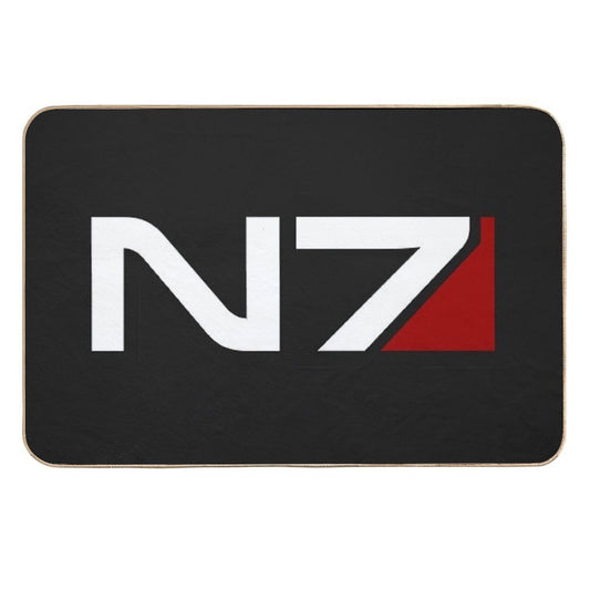 N7 Emblem, Mass Effect  Non-Slip Bath Mat