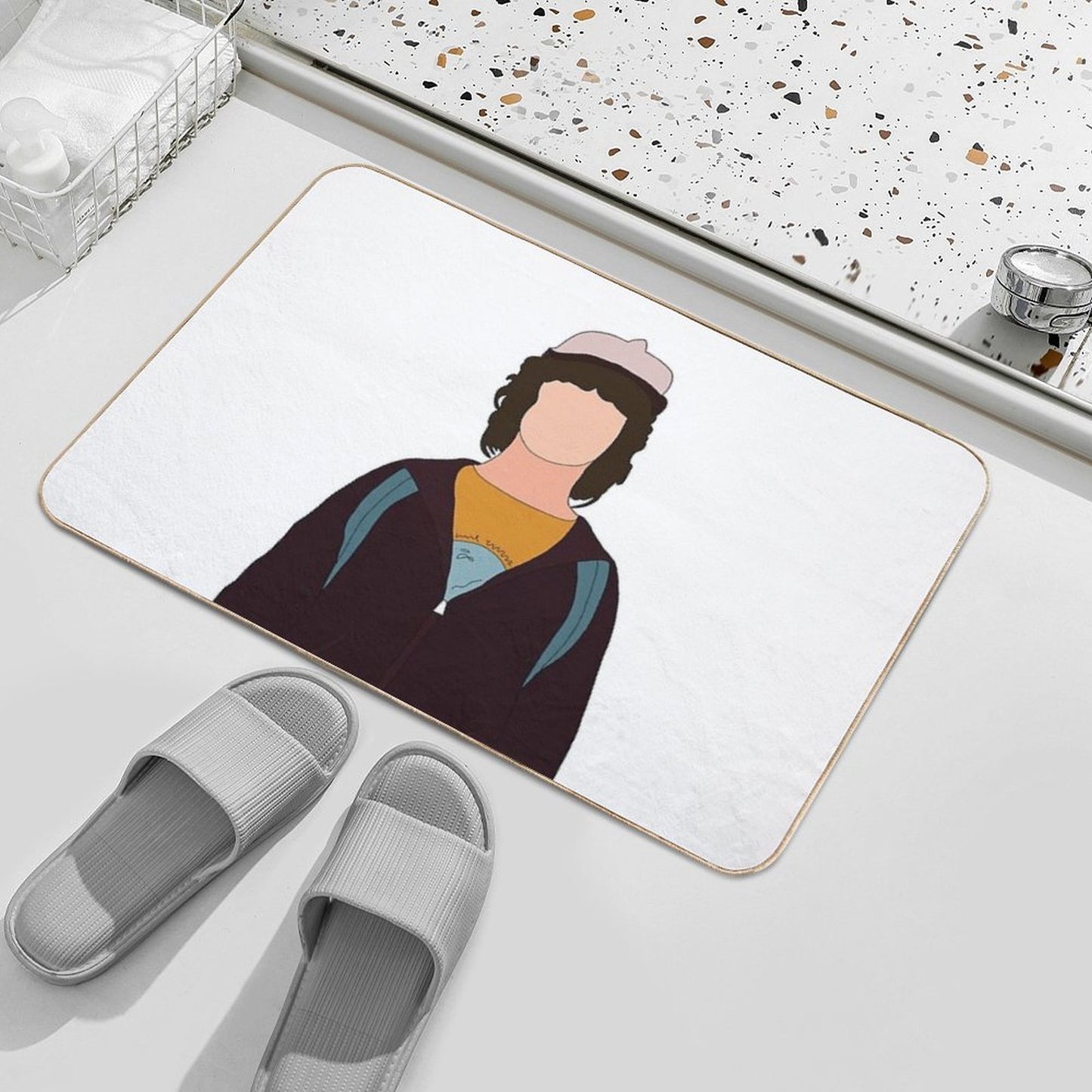 Stranger Things - Dustin Henderson  Long-Lasting Bath Mat