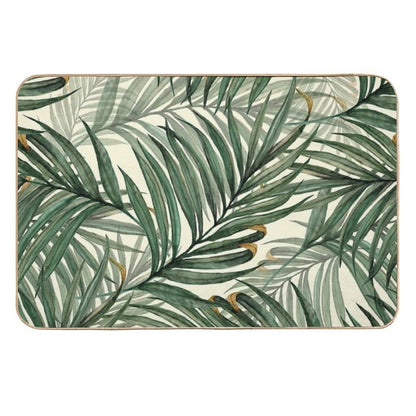 Palm Leaves  Fade-Resistant Bath Mat