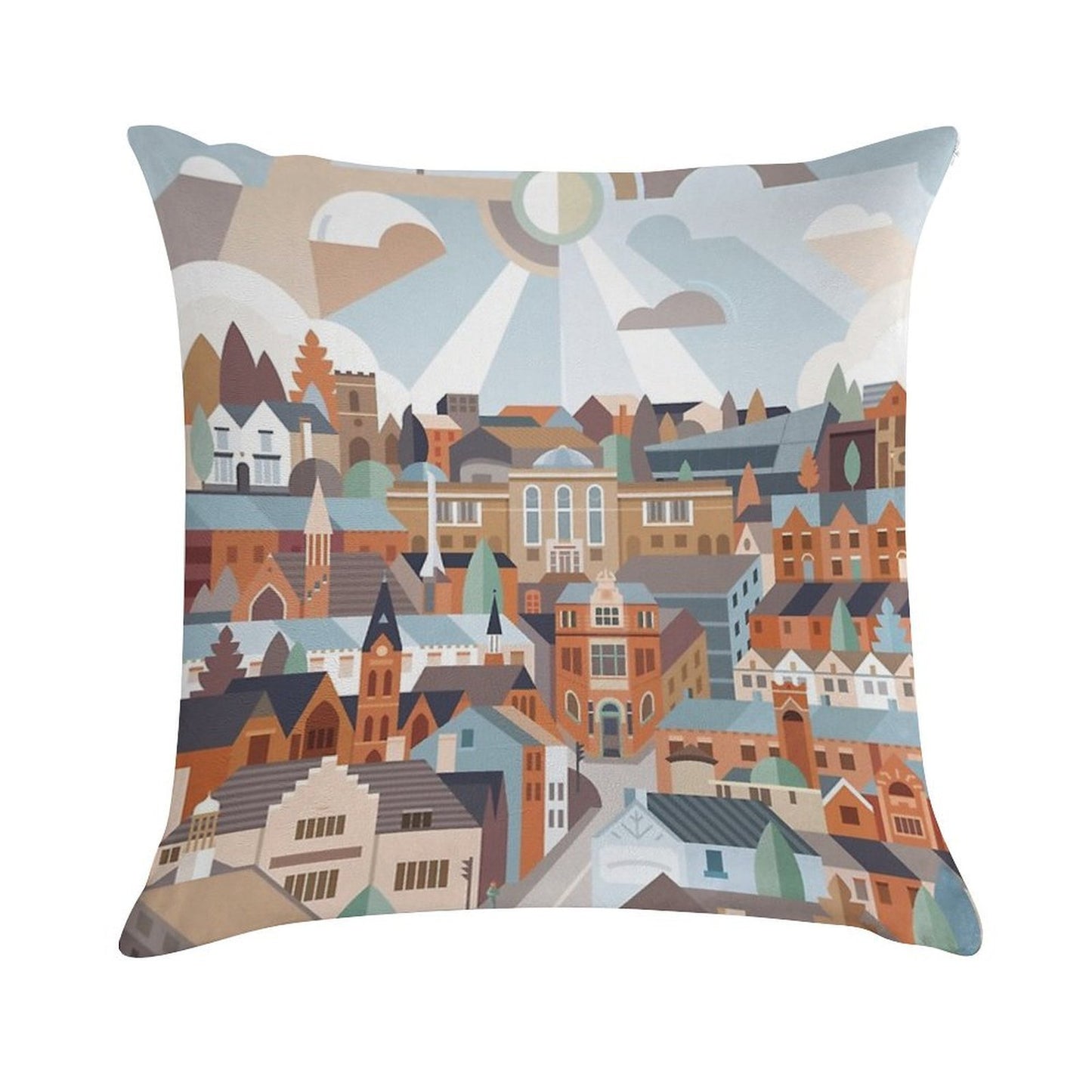 Harborne Soft Short Plush Fabric Throw Pillow