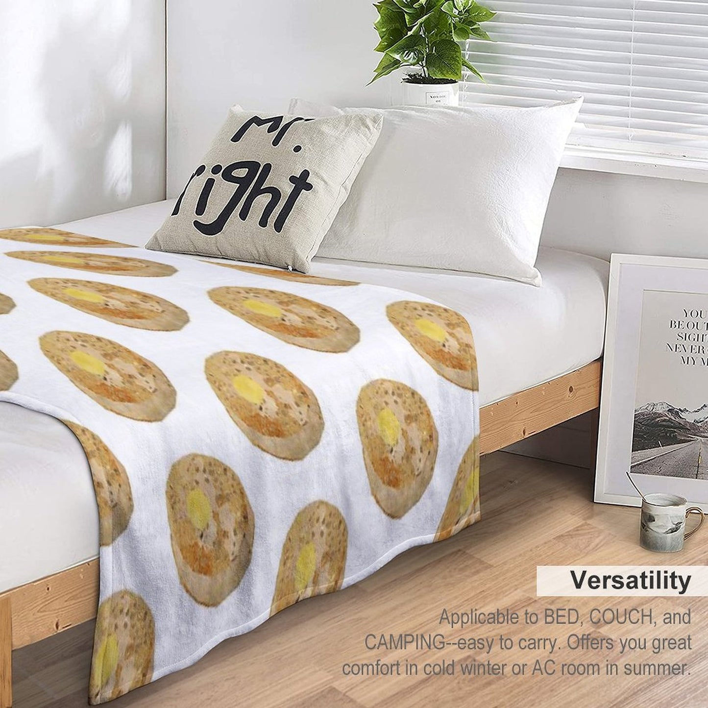 Crumpet Comfort Throw Blanket
