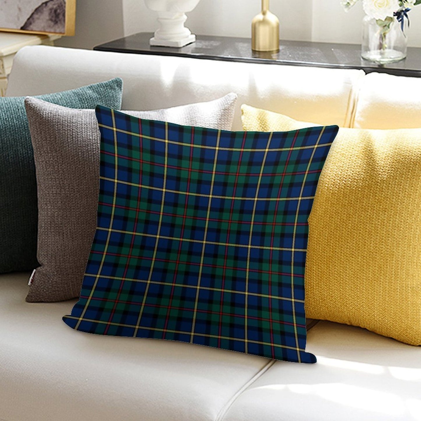 Clan MacLeod of Skye Tartan Soft Style Accent Throw Pillow
