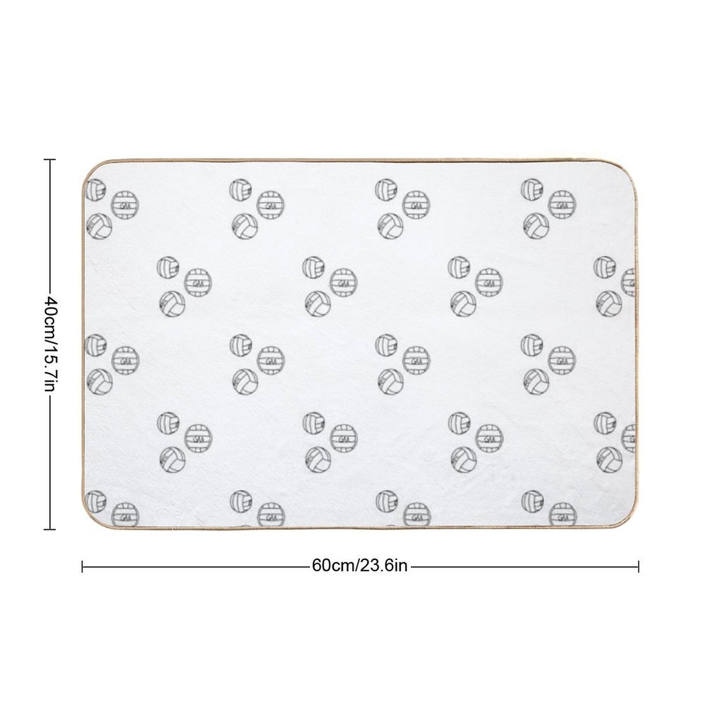 GAA Footballs  Versatile Bath Mat