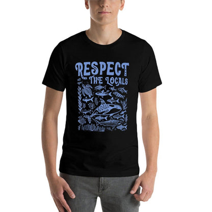 Protect The Locals Respect Our Oceans Protect The Oceans  Tagless Design T-Shirt