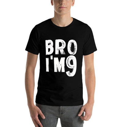Kids 9th Birthday Boy Bro I’m 9 Year Old Nine Party  Graphic-printed T-Shirt
