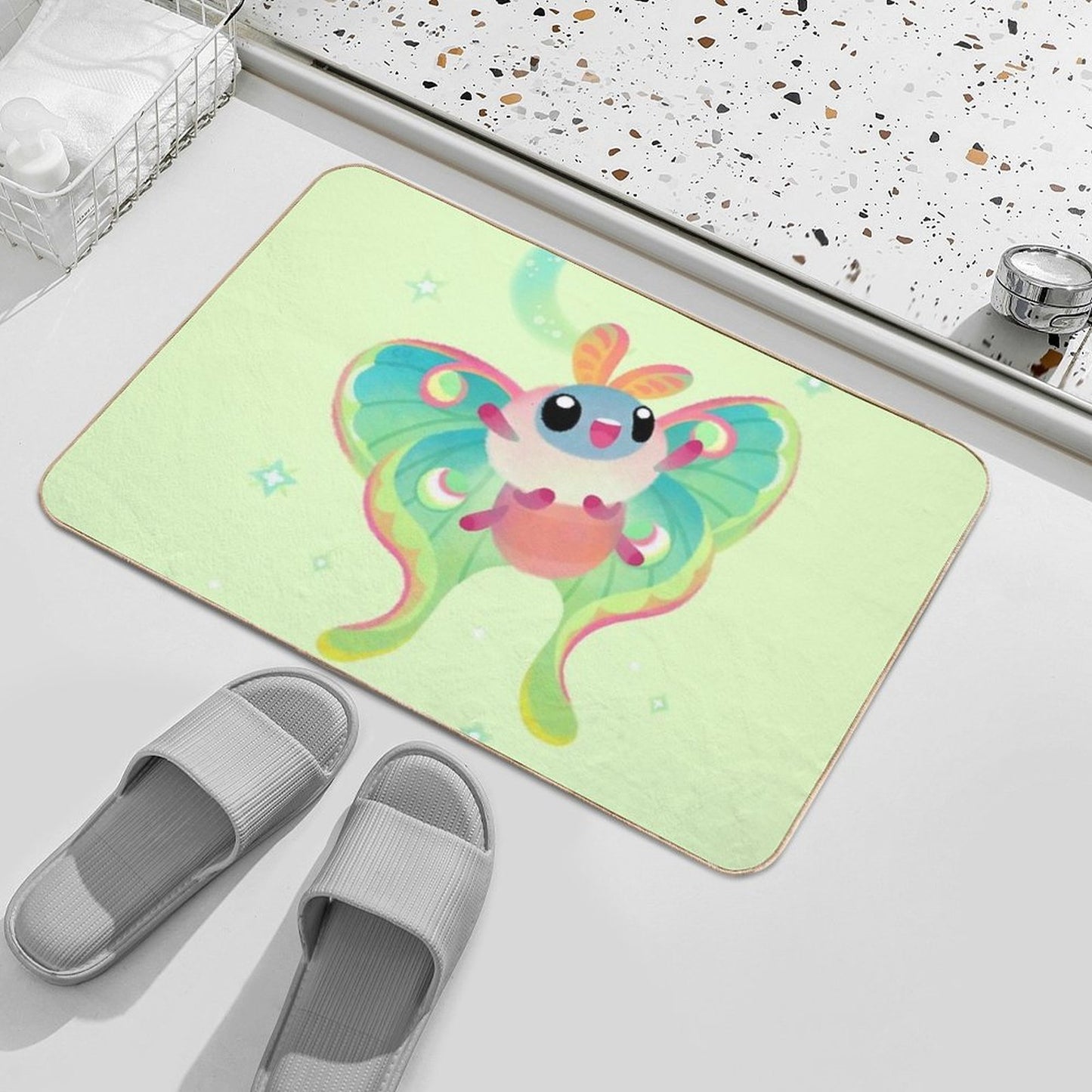 Luna Moth  Odorless Bath Mat