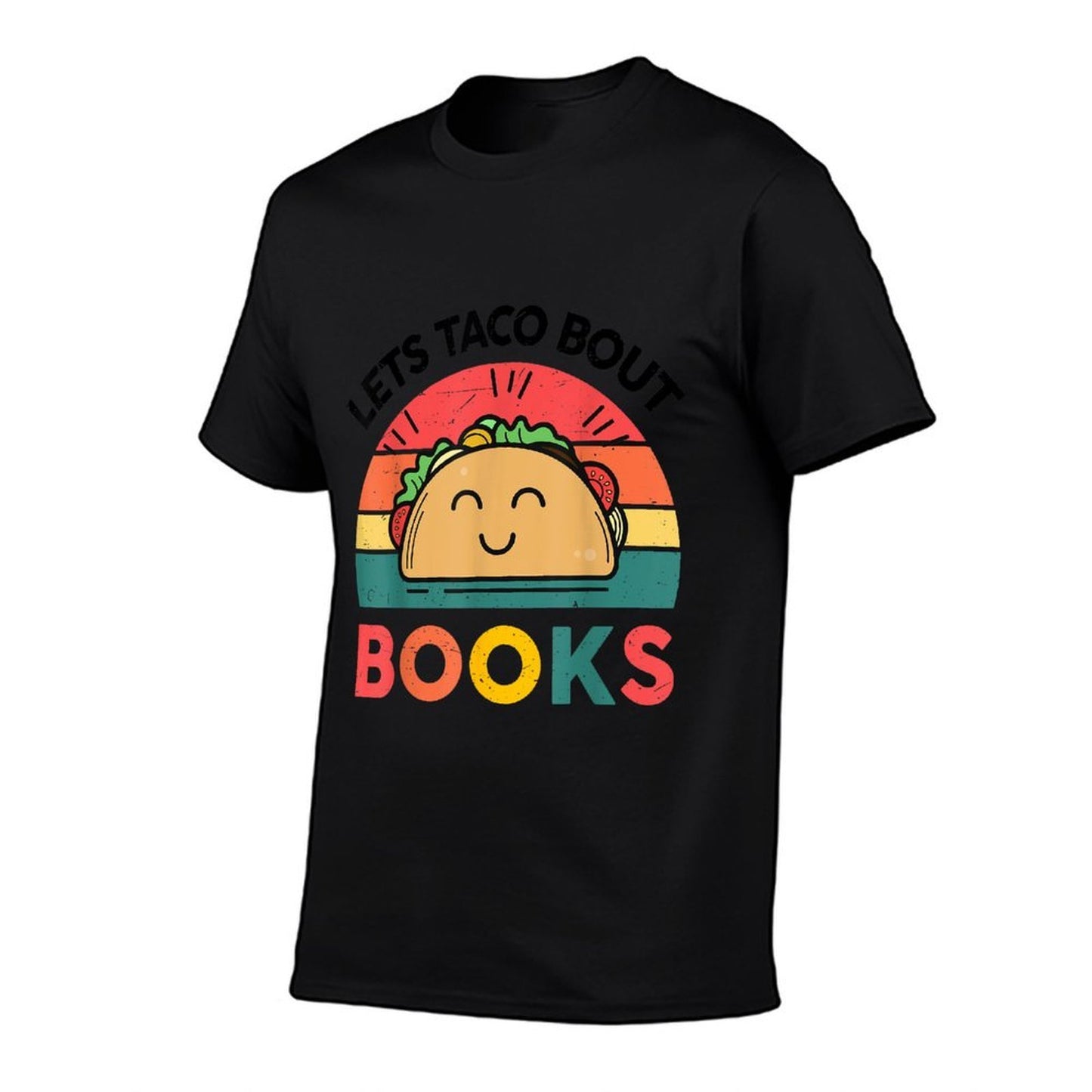 Funny Lets Taco Bout Books-Shirt Kids Women Reading Teacher  Oversized Silhouette T-Shirt