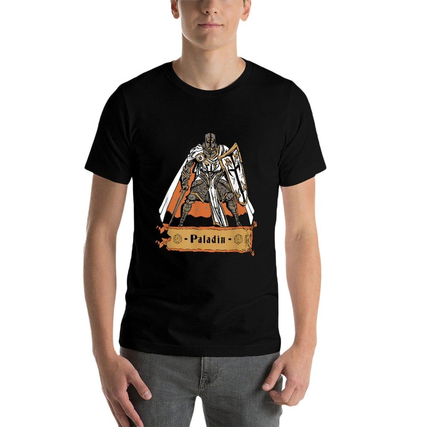 Paladin Knight Medieval Fantasy Art  Quick-drying T-Shirt