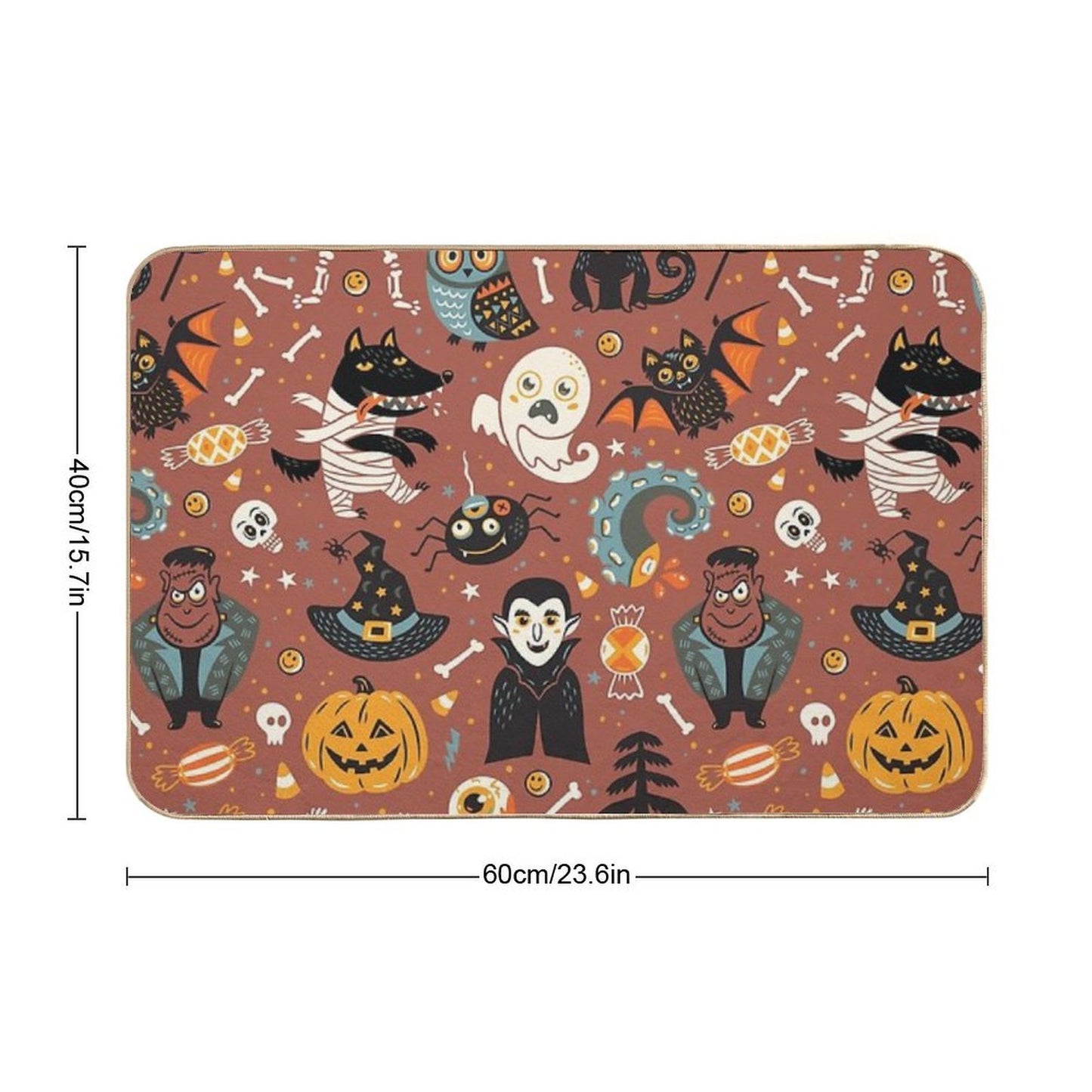 Happy Halloween  Eco-Friendly Bath Mat