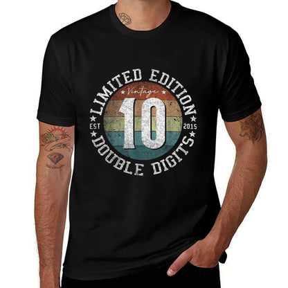 Official Double Digits 2015 10 Year Old Gifts 10th Birthday Comfortable T-Shirt