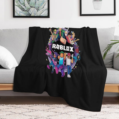 Roblox Vibrant Travel-friendly Throw Blanket