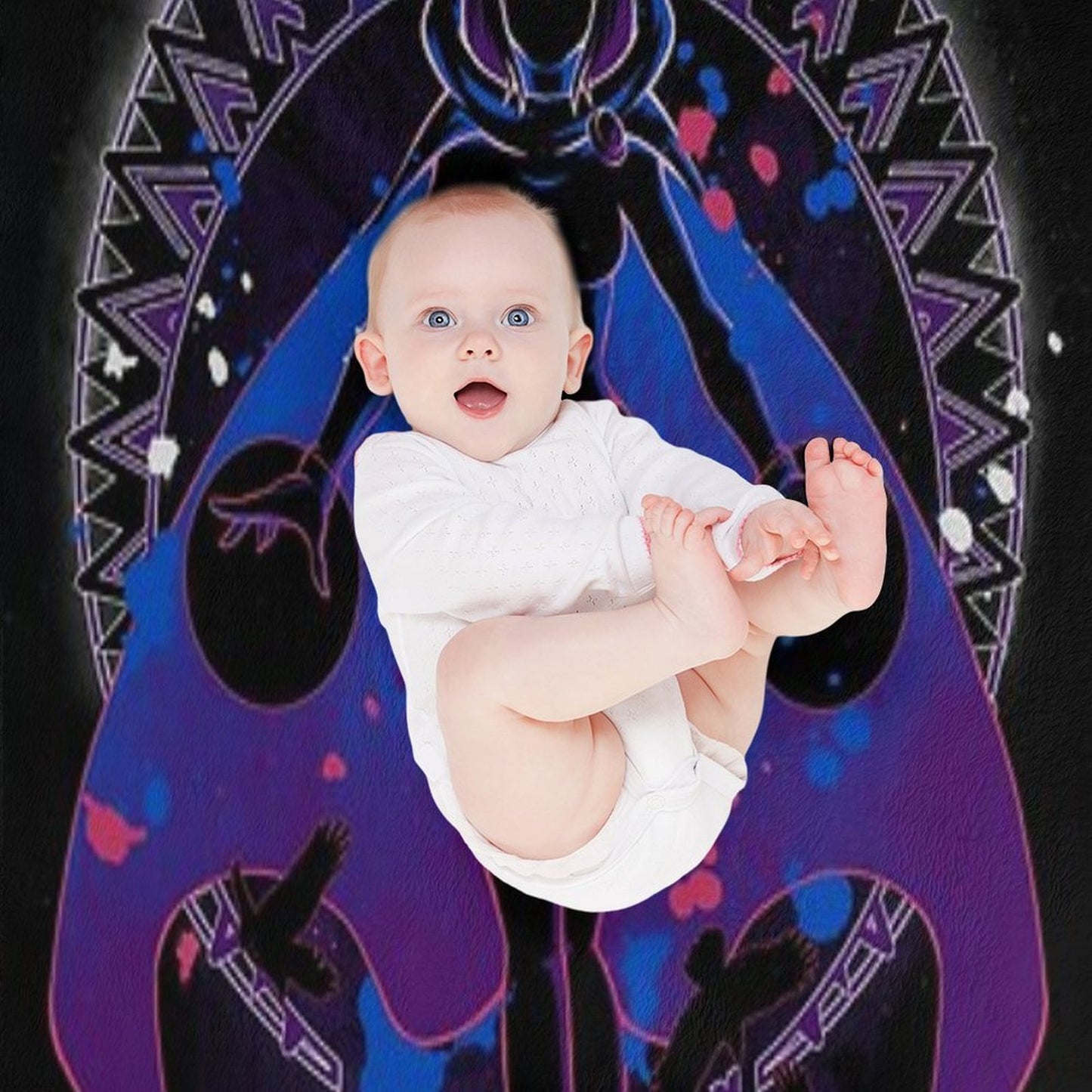 Raven Teen Titans Sustainable Throw Blanket