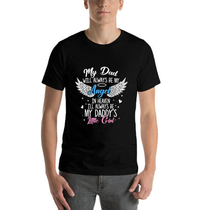 Fathers Day For Dad In Heaven In Loving Memory Of My Dad  Rolled Sleeves T-Shirt
