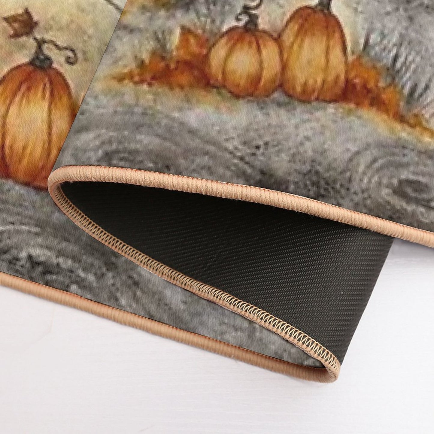Whispers in The Pumpkin Patch  Easy Maintenance Bath Mat