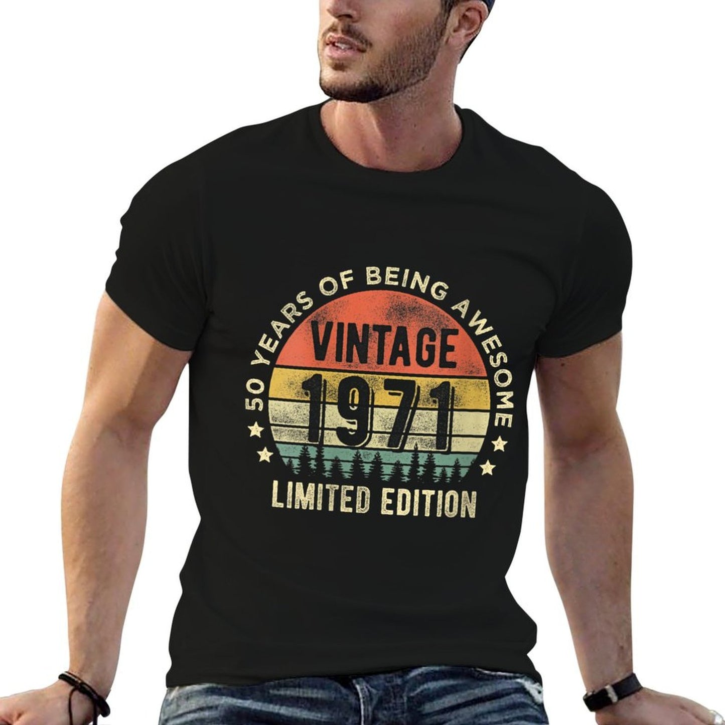 Womens 50 Year Old Gifts Vintage 1971 Limited Edition 50th Birthday  Versatile T-Shirt