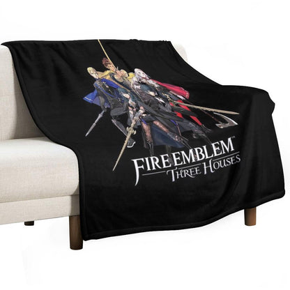 Fire Emblem™ Three Houses - House Leaders And Byleth (Male + Female) Quick-dry Throw Blanket