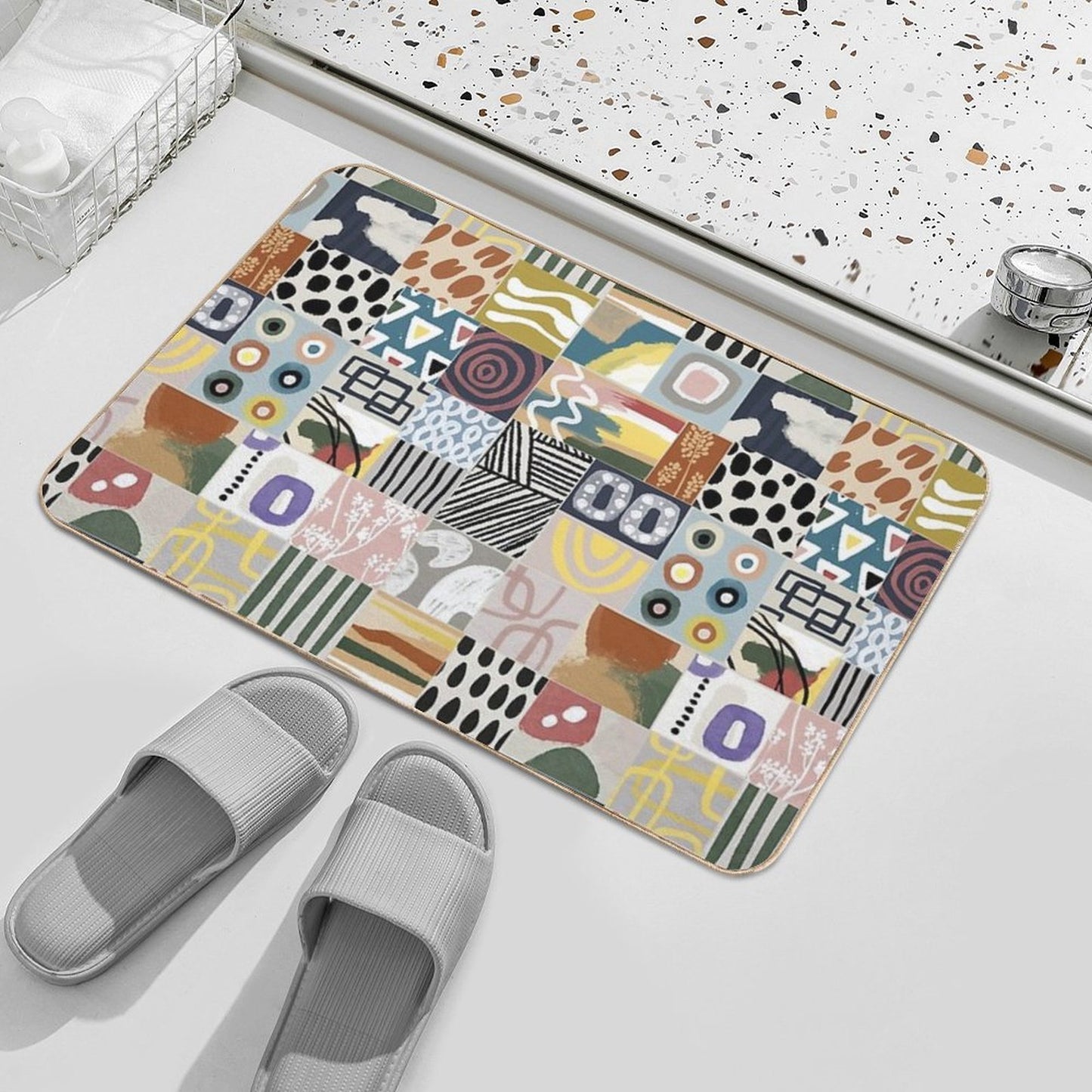 Afrika Art Design  Long-Lasting Bath Mat
