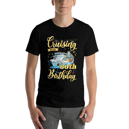 60th Birthday Cruise Vacation 60 Year Old Birthday Cruising  Vintage-inspired T-Shirt