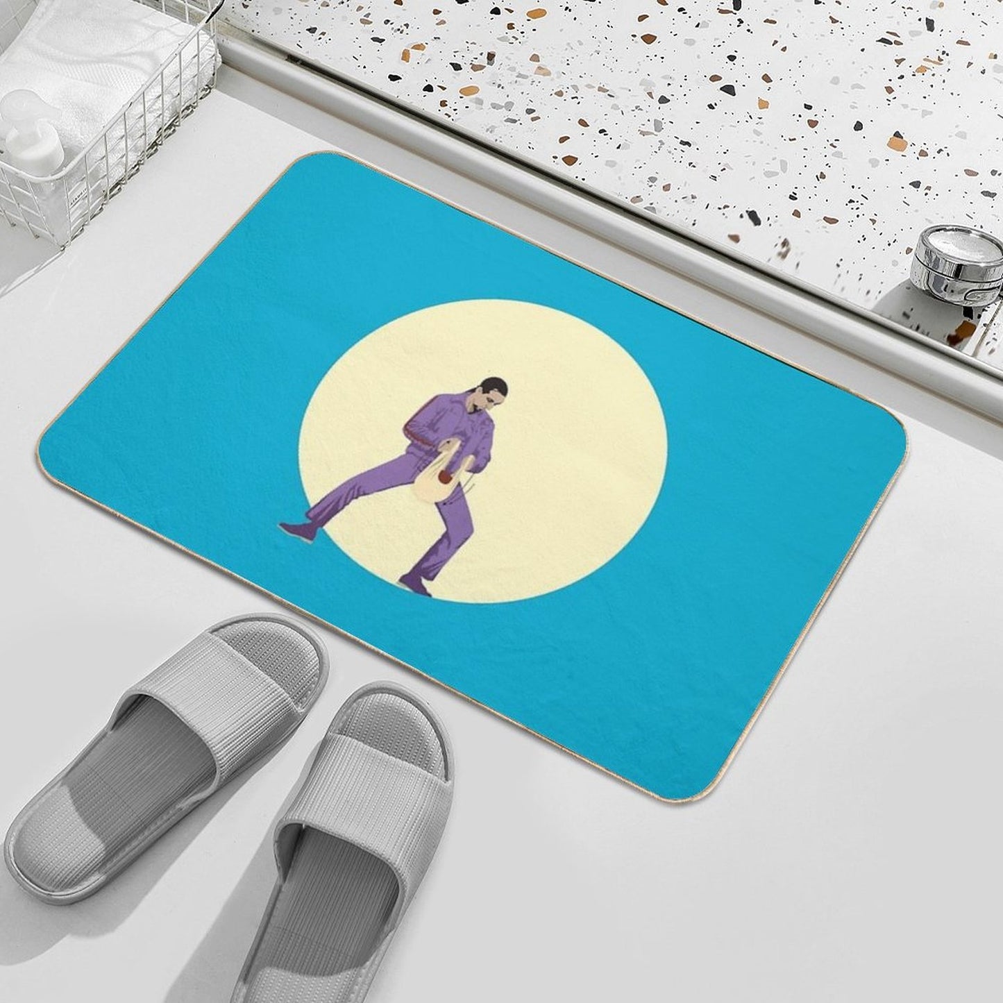 Jesus The Big Lebowski  Easy Maintenance Bath Mat