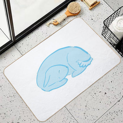 Sleeping Bunny  Fade-Resistant Bath Mat