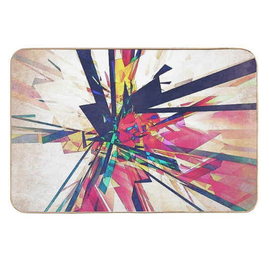 Abstract Geometry  Absorbent Bath Mat