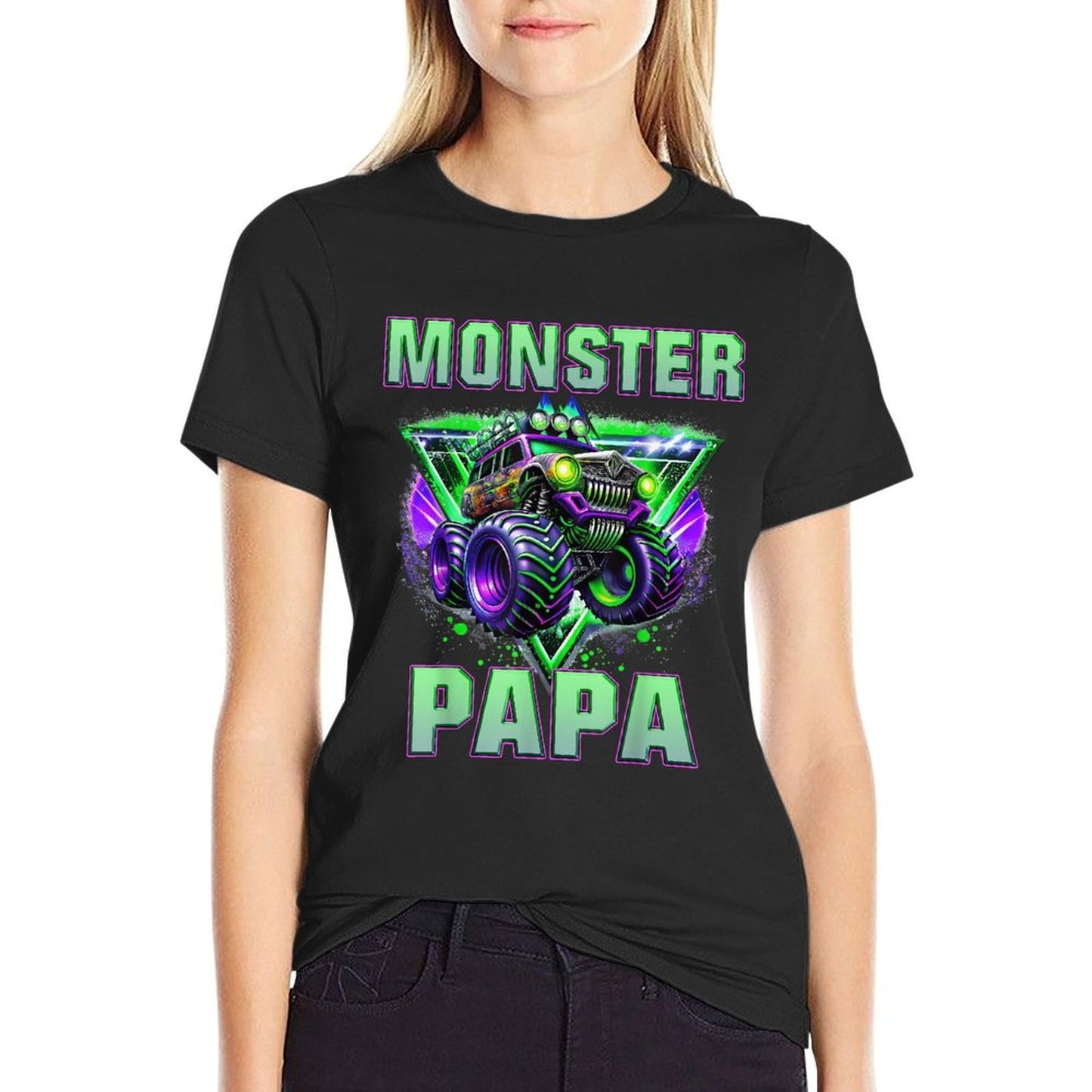 Monster Truck Papa Matching Family Truck Lovers  Durable T-Shirt