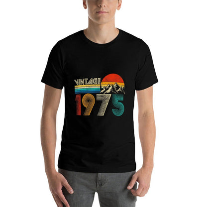 50 Year Old Vintage 1975 Retro 50th Birthday Gift Men Women  Soft T-Shirt