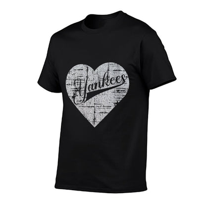 Womens Vintage Heart Yankees I Love Yankees First Name Personalized  Vintage-inspired T-Shirt