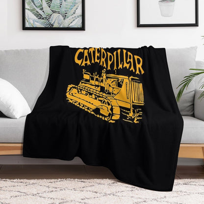 Caterpillar Bulldozer Lightweight Throw Blanket