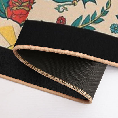 Punk Tattoo Pattern Design And Illustration  Stain-Proof Bath Mat