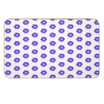 Purple Scrunch  Easy Maintenance Bath Mat
