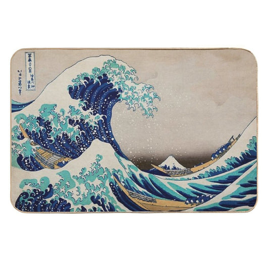 The Great Wave, Vintage Japanese Art  Rapid-Drying Bath Mat