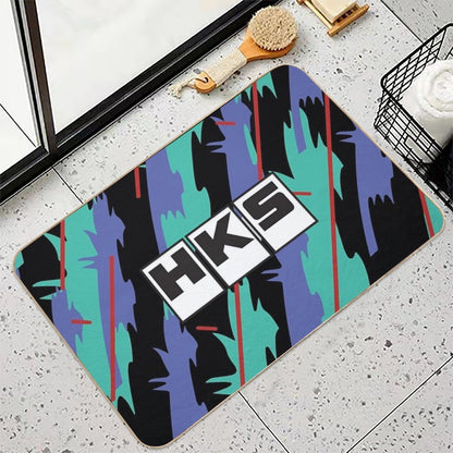 HKS Retro Pattern  Dirt-Trapping Bath Mat