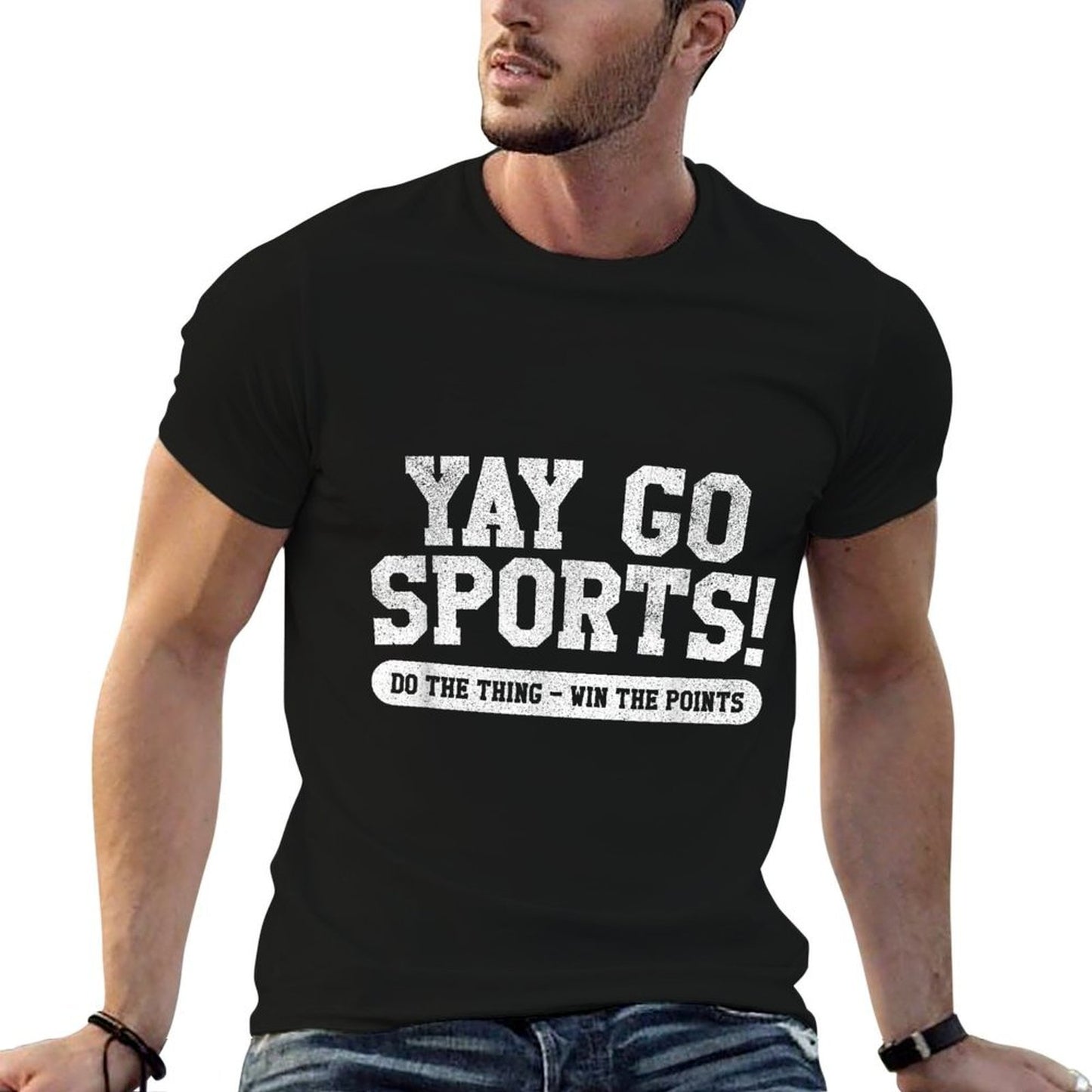 Yay Go Sports! Funny Sports  Cotton T-Shirt