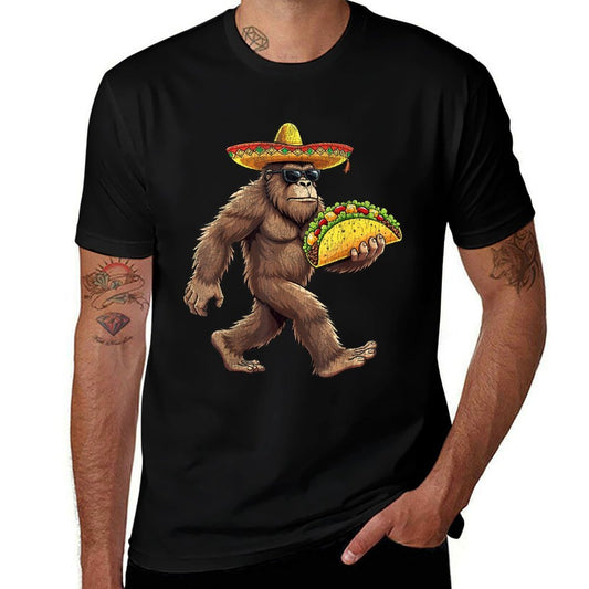Bigfoot Carrying Taco Cinco De Mayo Sasquatch Boys Men  Odor-resistant T-Shirt