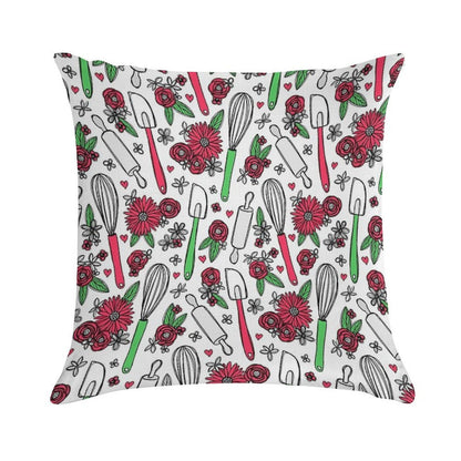 Holiday Cooking & Baking Soft Luxury Feel Throw Pillow