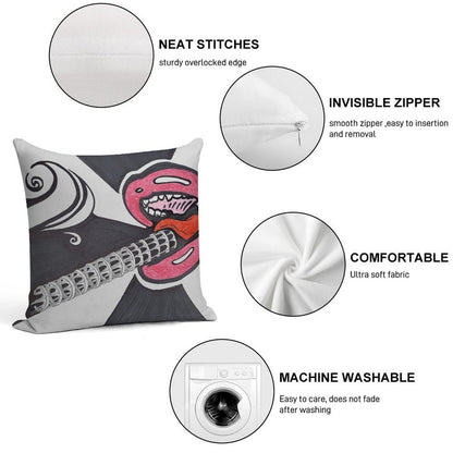 Mouth An Cig Soft Style Accent Throw Pillow