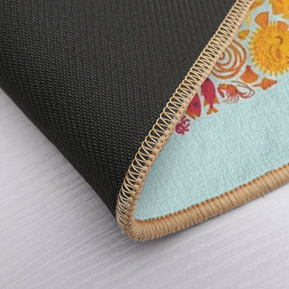 Aquatic Spectrum  Light Blue Durable Bath Mat